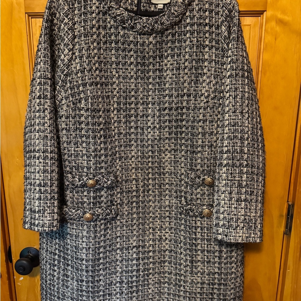 Tuckernuck Smoke and Mirrors Long Sleeve Tweed Jackie Dress, size XXL